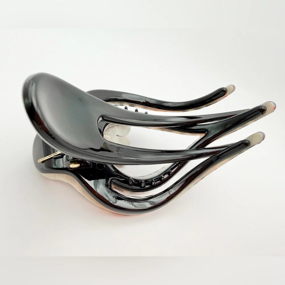 Plaid Flower Hair Clip - Picture 3 of 7